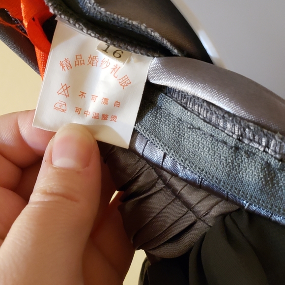 Long Gray Prom Dress - Picture 3 of 3